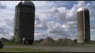 Knocking down a silo demolition [upl. by Navetse]