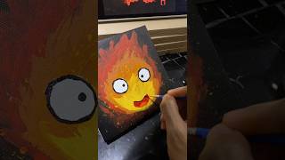 Painting Belog 🎨 SOBE BELOG acrylicpainting Calcifer Ghibli [upl. by Fabiola]