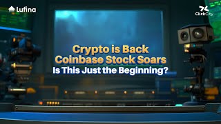 CoinBase Stock COIN Soar 40 past 315 Crypto is back and alive [upl. by Yewed]