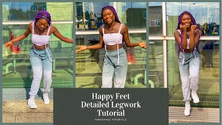 How To Do Happyfeet legwork  Butterfly legwork Tutorial  Dance Tutorial [upl. by Oyam]