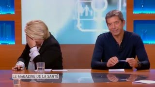 Fou rire général au Magazine de la Santé avec Thierry Lhermitte  France 5 [upl. by Ylrebmik]