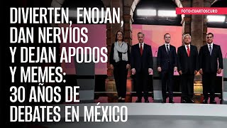 Divierten enojan dan nervios y dejan apodos y memes 30 años de debates en México [upl. by Strage]