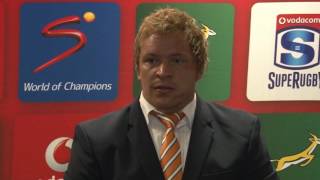 Toyota Cheetahs Torsten van Jaarsveld  we will take this on the chin [upl. by Selmore]