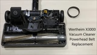 Wertheim X3000 Vacuum Powerhead Belt Replacement [upl. by Rollet]