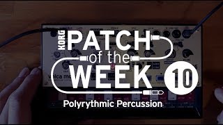 volca modular Patch of the Week 10 Polyrythmic Percussion [upl. by Thgiwd586]