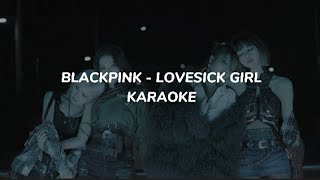 BLACKPINK  lovesick girl karaoke  easy lyrics [upl. by Araccat]