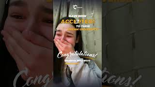 Students React to Their Dream University Acceptances [upl. by Noreen]