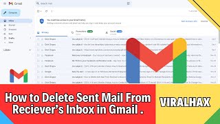 How to Delete Sent Mail from Receivers Inbox in Gmail  how To Undo Sent Mail in Gmail  Unsend [upl. by Solraced955]