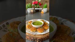 Trending recipe of healthy Paneer Makhana Tikki shorts recipe potato paneer makhana [upl. by Bertrand]