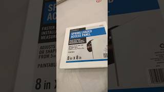 ACCESS PANEL INSTALL diy construction contractor remodel everbilt homedepot basement home [upl. by Enitsej]