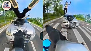 215 SHOCKING BRUTAL MOTORCYCLE CRASHES  CRAZY amp EPIC Motorcycle Momment 2024 [upl. by Odnalref182]