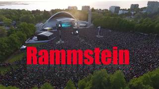 Rammstein HD Live in Tallinn 2017 from sky [upl. by Travers452]