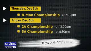 PROMO  AR PBS Sports High School Football State Finals 2024 [upl. by Berri779]