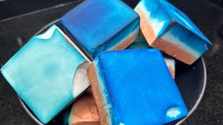 Crushing Dyed Gym Chalk  Oddly Satisfying  ASMR Gym Chalk Crush [upl. by Grogan]