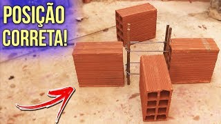 POSIÇÃO CORRETA DAS COLUNAS EM CASA JÁ CONSTRUÍDA PRA FAZER LAJE OU SOBRADO [upl. by Anelyak]