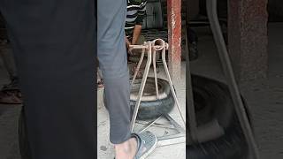 Beat lavana machine ki helloviralshort shortsvideo tyre car tires rajutyreripiarig120 [upl. by Anwaf]