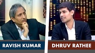 Ravish Kumar Interviews Dhruv Rathee on NDTV Prime Time  Full Interview [upl. by Meredi133]