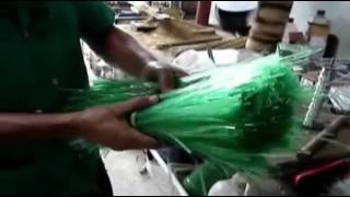 Business idea How to make a broom from plastic bottles [upl. by Kcirdes]