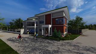 THREEBEDROOM TWOSTOREY RESIDENTIAL HOUSE [upl. by Jordanna337]