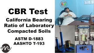 CBR California Bearing Ratio of Laboratory Compacted Soils UrduHindi Maawa World [upl. by Ddahc]