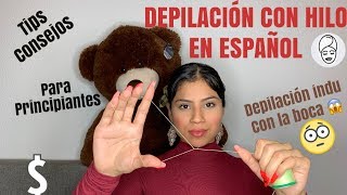 depilación con hilo en español [upl. by Nah]