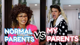 NORMAL PARENTS VS MY PARENTS w MyLifeAsEva  Brent Rivera [upl. by Mitchael702]