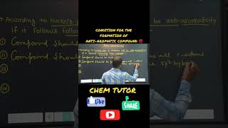 ANTIAROMATICITY CONDITION ORGANIC CHEMISTRY GOC CLASS11TH CONDITION FOR ANTIAROMATICITY [upl. by Ilecara]