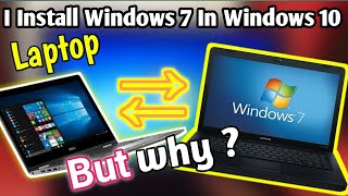 Install Windows 7 in latest generation laptops  Downgrade Windows 10 to Windows 7  Full video [upl. by Bunder]