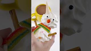 핫초코에 눈사람 동동 띄우는 방법 Hot Chocolate with Frozen Snowman [upl. by Beall773]