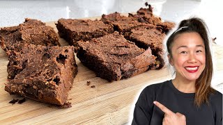 Deliciously Ellas sweet potato brownies with HIGH PROTEIN [upl. by Aleb]