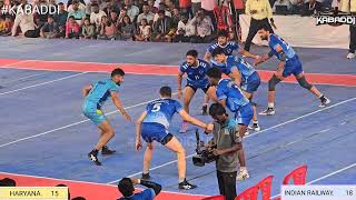 finalHARYANA VS INDIAN RAILWAY 70TH SENIOR NATIONAL AHAMADNAGAR KABADDI MATCH 2024 [upl. by Amiel]