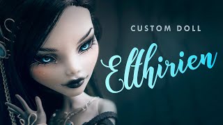 Elthirien the Dark Spirit • Meet our EVIL Alter Egos • Monster High Repaint • Custom Doll Tutorial [upl. by Rotberg]