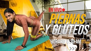 Rutina de Piernas y Glúteos desde casa 🍑 fortalece tus piernas  Adriana Meaury en vivo [upl. by Eivol]