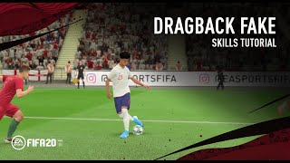 FIFA 20 Drag Back Fake  SKILLS TUTORIAL [upl. by Yelkrab]