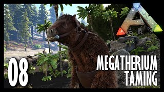 High Level Megatherium Taming and Laying Foundations For The Base  Ark Solo Story EP 008 [upl. by Ashjian]