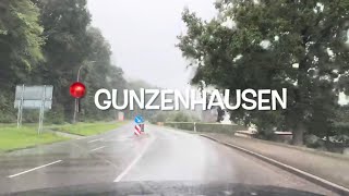 4K  Gunzenhausen  Germany  Rainy drive through a small German town [upl. by Nathan]