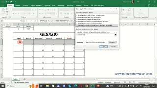 Calendario Excel Parte Prima [upl. by Moitoso]