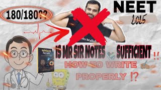 MR SIR NOTES ARE SUFFICIENT ⁉️  PHYSICS MED EASY REVIEW  HOW TO MAKE MR SIR NOTES [upl. by Aynos]