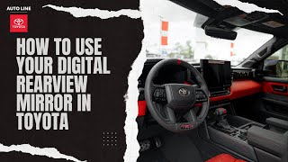 How to Use Your Digital Rearview Mirror in Your Toyota [upl. by Anrapa]