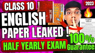 English Paper Leaked Half Yearly Class 10 [upl. by Aleusnoc]