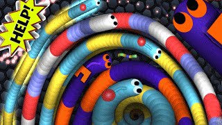 Slitherio  World Biggest Worm Party Ever  Slitherio Epic Moments [upl. by Arihaj]