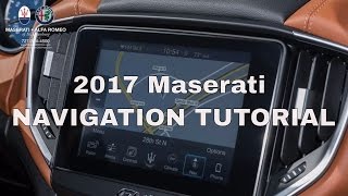 Overview 2017 Maserati NEW Navigation Tutorial [upl. by Hadwyn]