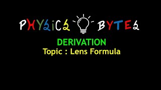 Lens formula  RAY OPTICS  PHYSICS  12th Class  JEE MAINS  NEET [upl. by Alletneuq706]