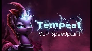 Tempest My Little Pony Movie Speedpaint [upl. by Onibag]