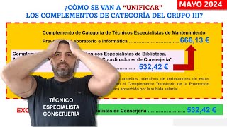 NUEVO AGRAVIO COMPARATIVO PARA LOS TÉCNICOS ESPECIALISTAS DE CONSERJERÍA [upl. by Aronas427]