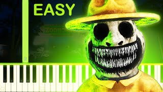 ZOONOMALY THEME  EASY Piano Tutorial [upl. by Asirrac]