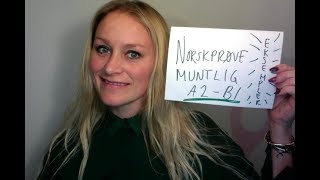 Video 462 NORSKPRØVE MUNTLIG A2 B1 eksempler [upl. by Gavrielle]