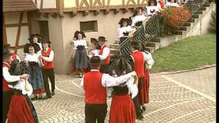 FOLKLORE ALSACIEN avec la DANSE des MARAICHERS [upl. by Negam]