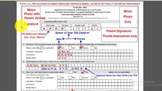 Minor pan form 49A Offline Fillup Kaise kare [upl. by Eylatan]