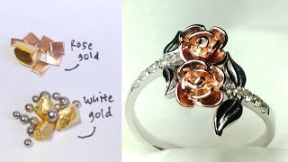 how to make ROSE gold jewelry  jewelry handmade [upl. by Steven]